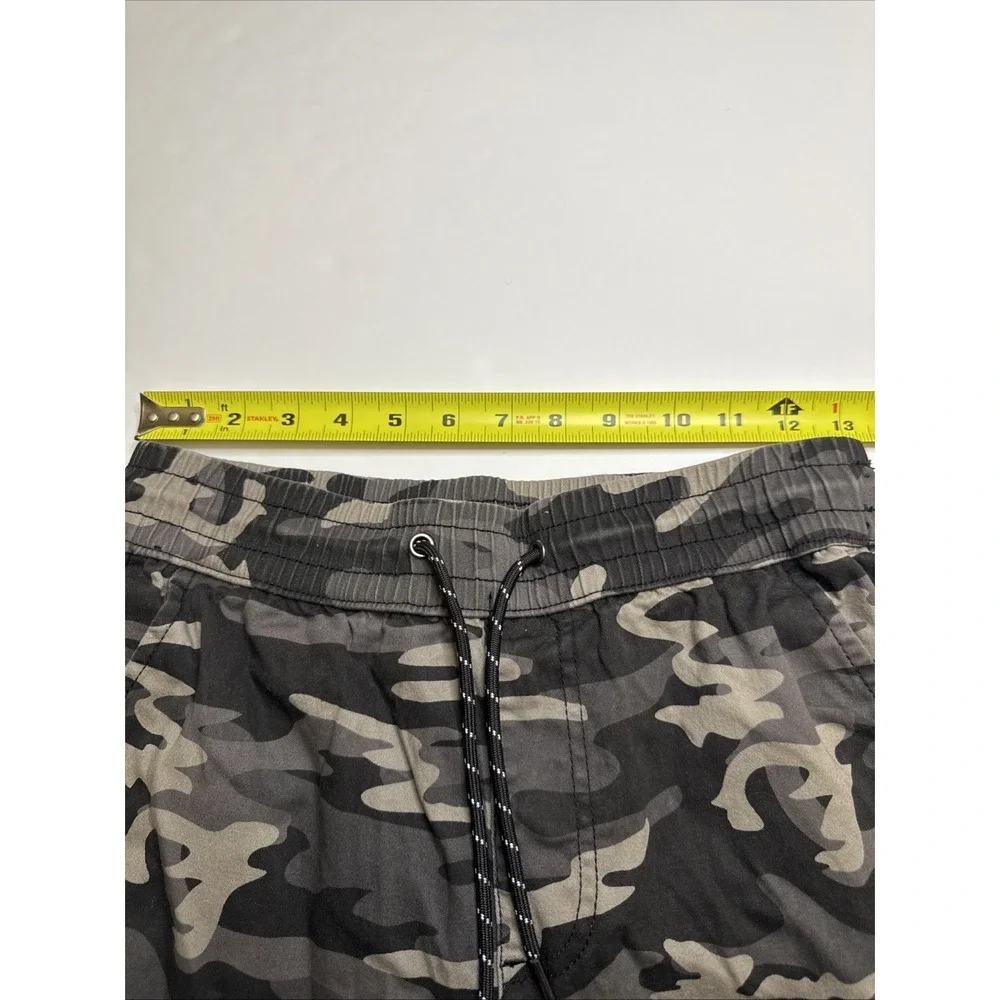 Ring of Fire Mens Camo Cargo Jogger Pants Grey Black Camouflage RYB1042 Size‎ S